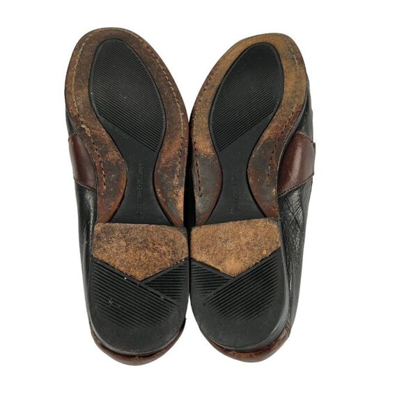 Johnston & Murphy Passport 2 Tone Black/Brown Leather Loafers w Tassels Size 9.5 main image 9
